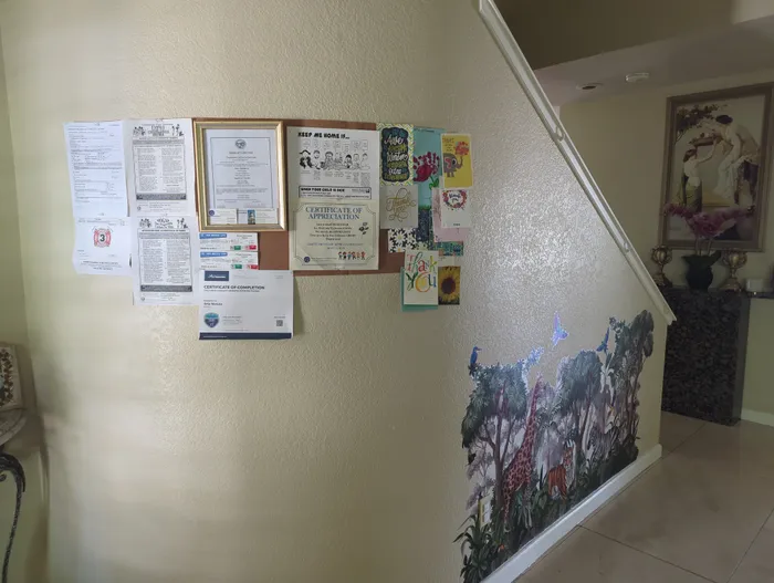 Entrance bulletin board